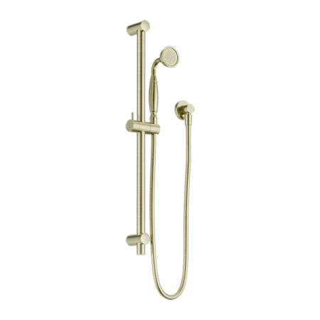 York Shower Rail With Metal Hand Shower Aged Brass (NR692105A02AB)